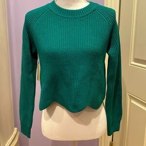 Aritzia Wilfred scalloped bottom sweater